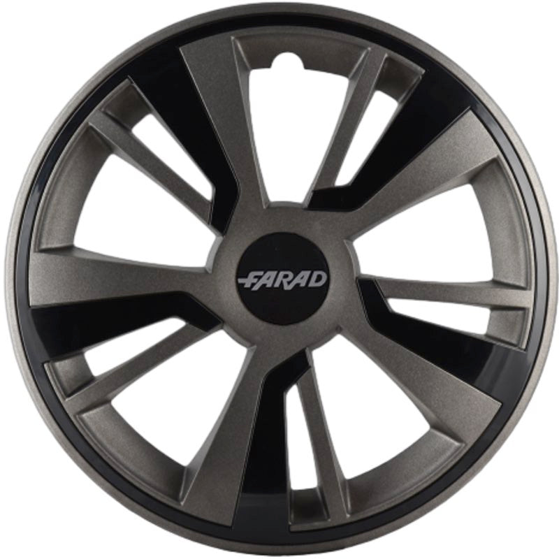 Set 4 Copricerchi Farad bicolor 243 Charcoal Grey Premontata