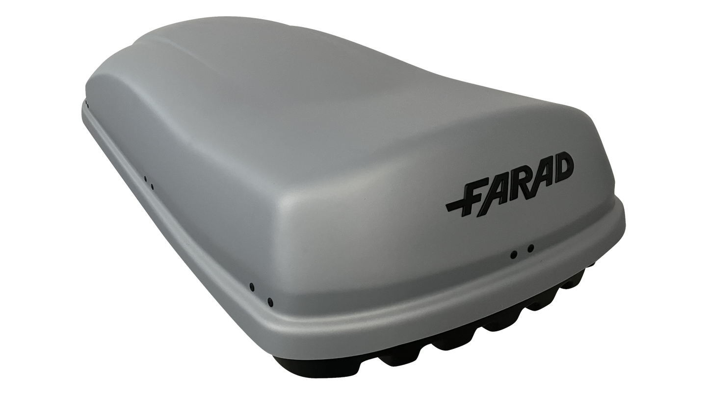 Box Da Tetto Farad Marlin Grigio Goffrato 530L 1-92431 N/11