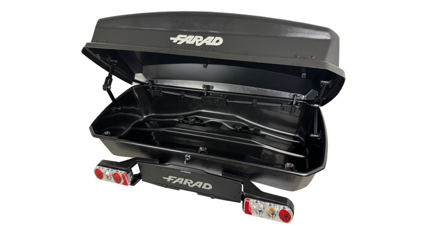 Box da Tetto Farad Maki Nero Goffrato 300L N/26