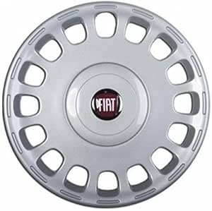 Kit di 4 copricerchi adattabili - per FIAT MULTIPLA SX Taxi modello 2002 (LOGO ROSSO) - diametro 15"