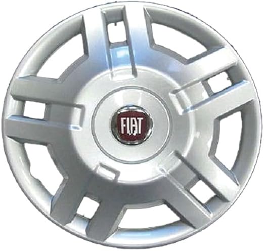 Kit di 4 copricerchi adattabili - per FIAT DUCATO modello 2009 (LOGO ROSSO) - diametro 15"