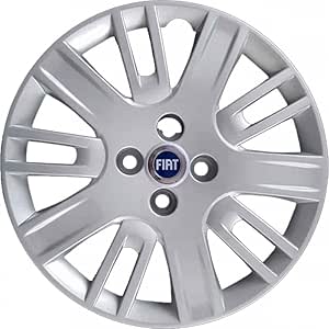 Kit di 4 copricerchi adattabili - per FIAT DOBLO' Restyling modello 2006 (LOGO BLU) - diametro 15"