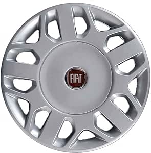 Kit di 4 copricerchi adattabili - per FIAT MULTIPLA Restyling modello 2004 (LOGO ROSSO) - diametro 15"
