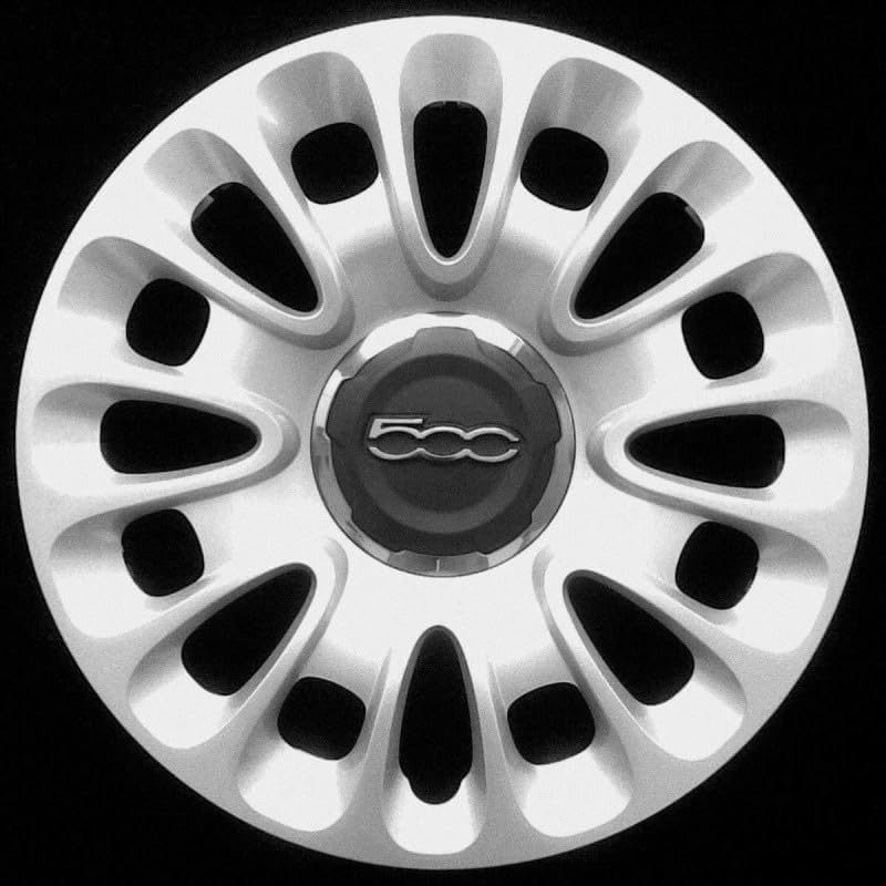 Kit di 4 copricerchi adattabili - per FIAT 500L modello 2012 - diametro 15"