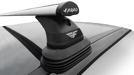 Barre Farad Aerodynamic Silver 110cm + Kit PK1 + Kit Link per Chevrolet Orlando dal 2011> (5 porte) con Tetto Standard