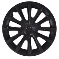 Set 4 Copricerchi Farad bicolor 240 Black Matte + Inserti e Logo - Vari Colori