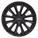 Set 4 Copricerchi Farad bicolor 240 Black + Inserti e Logo - Vari Colori
