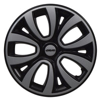 Set 4 Copricerchi Farad bicolor 241 Black Matte + Inserti e Logo - Vari Colori