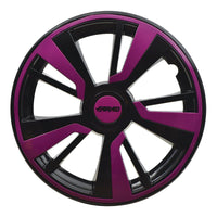 Set 4 Copricerchi Farad bicolor 243 Black Matter + Inserti e Logo - Vari Colori