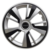 Set 4 Copricerchi Farad bicolor 243 Grey + Inserti e Logo - Vari Colori