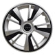 Set 4 Copricerchi Farad bicolor 243 Grey + Inserti e Logo - Vari Colori