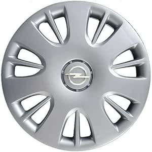 Kit di 4 copricerchi adattabili - per OPEL VECTRA (LOGO CROMATO) - diametro 15"