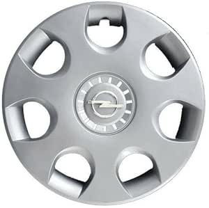 Kit di 4 copricerchi adattabili - per OPEL AGILA modello 2008 -> (LOGO CROMATO) - diametro 14"
