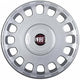 Kit di 4 copricerchi adattabili - per FIAT MULTIPLA SX Taxi modello 2002 (LOGO ROSSO) - diametro 15"