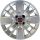 Kit di 4 copricerchi adattabili - per FIAT PANDA modello 2012 - diametro 14"