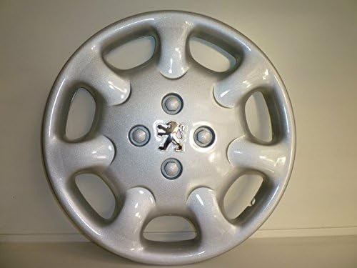 Kit di 4 copricerchi adattabili - per PEUGEOT 306 - diametro 15" - con logo cromato