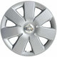 Kit di 4 copricerchi adattabili - per NISSAN NOTE modello 2006 -> (LOGO CROMATO) - diametro 15"