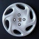 Kit di 4 copricerchi adattabili - per PEUGEOT 806 - diametro 13" - con logo cromato