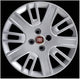 Kit di 4 copricerchi adattabili - per FIAT DOBLO' Restyling modello 2006 (LOGO ROSSO)  - diametro 15"