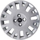 Set of 4 adaptable wheel trims - for CITROEN NEMO - 15" diameter - with chrome logo
