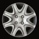 Kit di 4 copricerchi compatibili con PEUGEOT 207  - diametro 15"