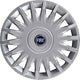 Kit di 4 copricerchi adattabili - per FIAT BRAVO modello 2007 (LOGO BLU)  - diametro 15"