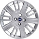 Kit di 4 copricerchi adattabili - per FIAT DOBLO' Restyling modello 2006 (LOGO BLU)  - diametro 15"