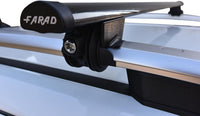 Barre portatutto BM + IRON5 in acciaio compatibili con AUDI A5 AVANT dal 2025 in poi con corrimani bassi railing integrati