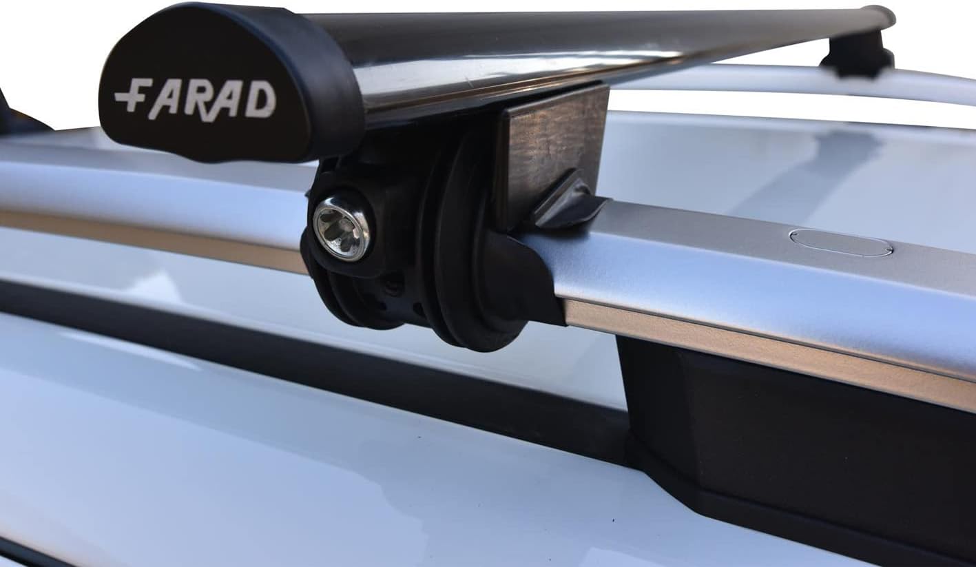 Barre portatutto BM + IRON5 in acciaio compatibili con SPORTEQUIPE 7 dal 2024 in poi con corrimani bassi railing integrati