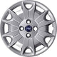 Kit di 4 copricerchi adattabili - per FIAT PANDA 4X4 2004 (LOGO BLU)  - diametro 14"