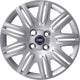 Kit di 4 copricerchi adattabili - per FIAT DOBLO' Restyling modello 2005 (LOGO BLU)  - diametro 14"