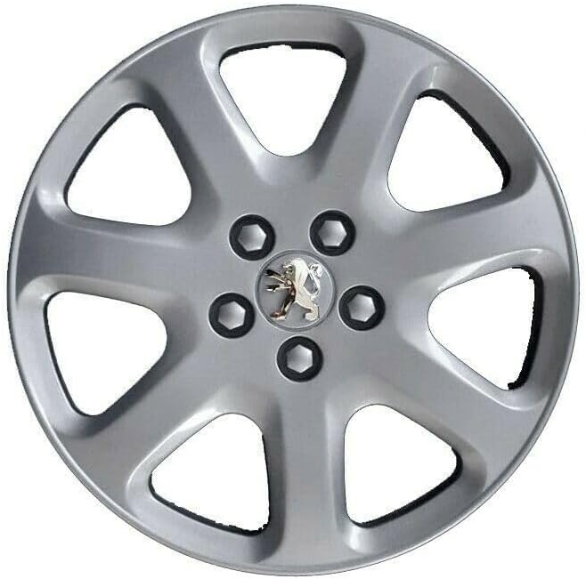 Kit di 4 copricerchi adattabili - per PEUGEOT Tepee - diametro 16" - con logo cromato