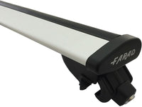 Barre portatutto BM + AERODYNAMIC GREY in alluminio compatibili con MG MOTOR ZS HYBRID dal 2024 in poi con corrimani bassi railing integrati