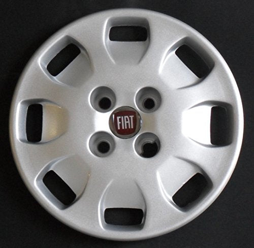 Kit di 4 copricerchi adattabili - per FIAT PUNTO SX (seconda serie) versione '99 (LOGO ROSSO) - diametro 13"