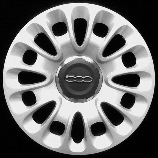 Kit di 4 copricerchi adattabili - per FIAT 500L modello 2012 - diametro 15"