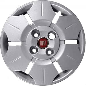 Kit di 4 copricerchi adattabili - per FIAT PANDA VAN 2004 (LOGO ROSSO) - diametro 13"