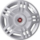 Kit of 4 adaptable wheel covers - for FIAT PUNTO Motion (second series) Restyling '03 (RED LOGO) - diameter 14"