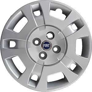 Kit di 4 copricerchi adattabili - per FIAT IDEA (LOGO BLU) - diametro 15"