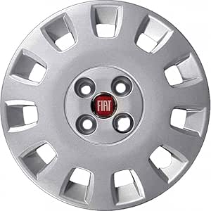 Kit di 4 copricerchi adattabili - per FIAT IDEA (LOGO ROSSO) - diametro 14"
