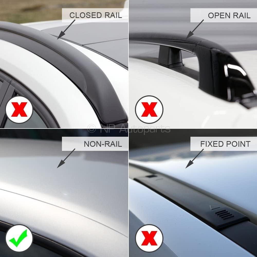 Barre portatutto BS + IRON5 compatibili con VOLVO EX30 dal 2024 in poi, portapacchi in acciaio per auto senza railing sul tetto
