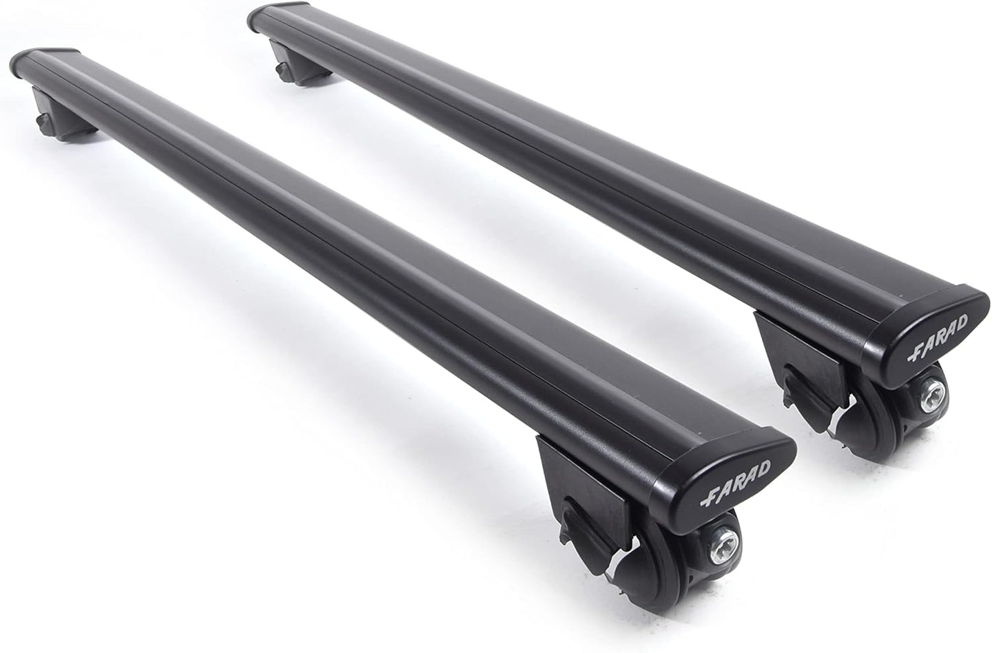 Barre portatutto BM + AERODYNAMIC BLACK in alluminio compatibili con MAZDA CX-80 dal 2024 in poi con corrimani bassi railing integrati