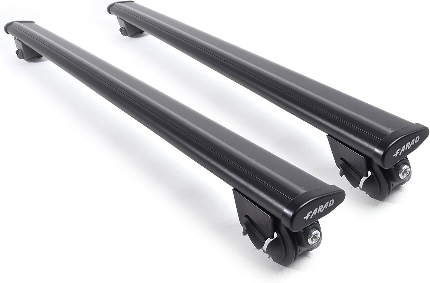 Barre portatutto BM + AERODYNAMIC BLACK in alluminio compatibili con MAZDA CX-80 dal 2024 in poi con corrimani bassi railing integrati