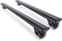 Barre portatutto BM + AERODYNAMIC BLACK in alluminio compatibili con MG MOTOR S5 EV dal 2025 in poi con corrimani bassi railing integrati
