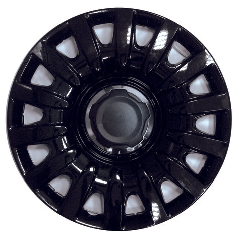 Kit di 4 copricerchi compatibili con FIAT 500L modello 2012 (NERO LUCIDO) - diametro 16"