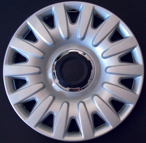 Kit di 4 copricerchi compatibili con FIAT 500L modello 2012 (GRIGIO LUCIDO) - diametro 16"