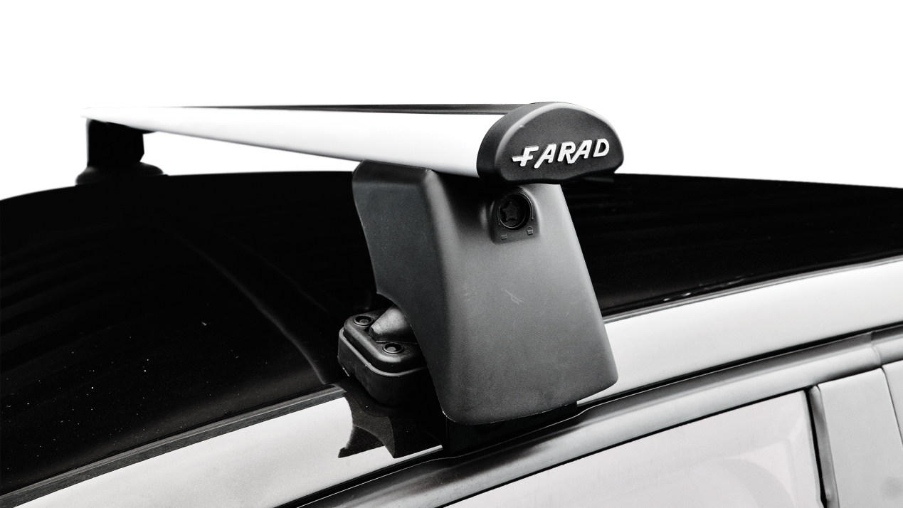 Barre Farad Aerodynamic Black 120cm + Kit BS 76-2* per Toyota Aygo dal 2005-2013 (3 porte) con Tetto Standard