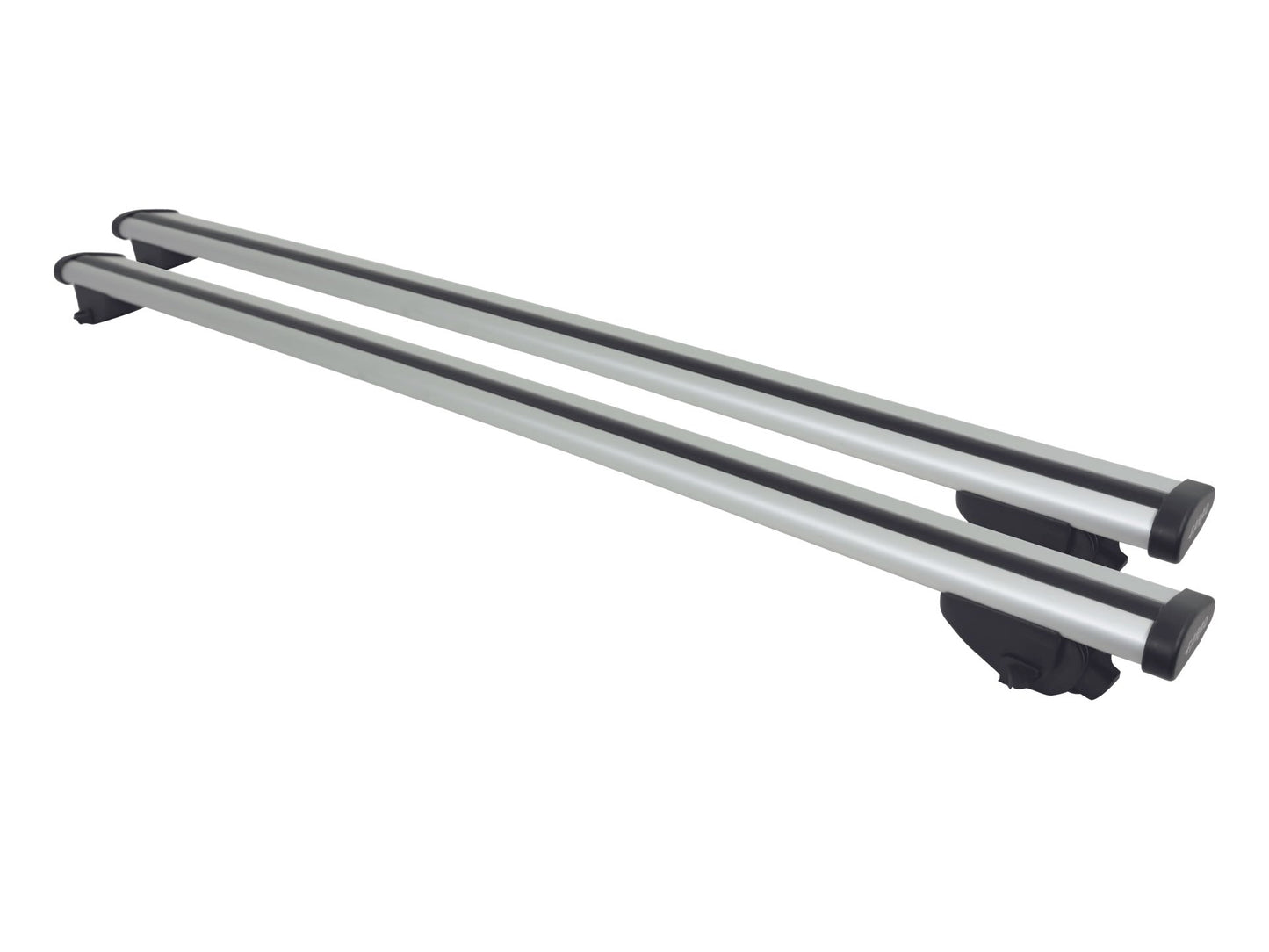 Barre Farad Aerodynamic Silver 120cm + Kit BM 03 per Volkswagen Tiguan Ii Serie dal 2016-2020 (5 porte) con Corrimano Alto