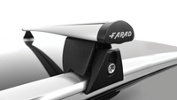 Barre Farad Aluminium 120cm + Kit hilo per Cadillac Srx dal 2005-2009> (5 porte) con Corrimano Alto