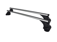 Barre Farad Aluminium 120cm + Kit PR15 + Kit Link per Audi Q7 dal 2015> (5 porte) con Corrimano Basso