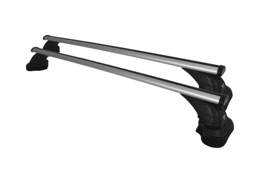 Barre Farad Aluminium 120cm + Kit PR15 + Kit Link per Audi Q7 dal 2015> (5 porte) con Corrimano Basso